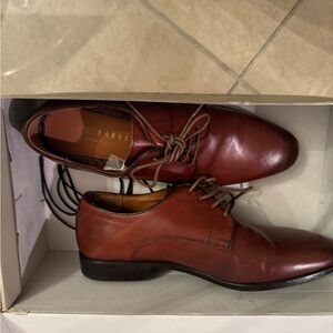 Ted baker London Oxford tan pure leatherr Italy men shoes or big boys USA 7.5